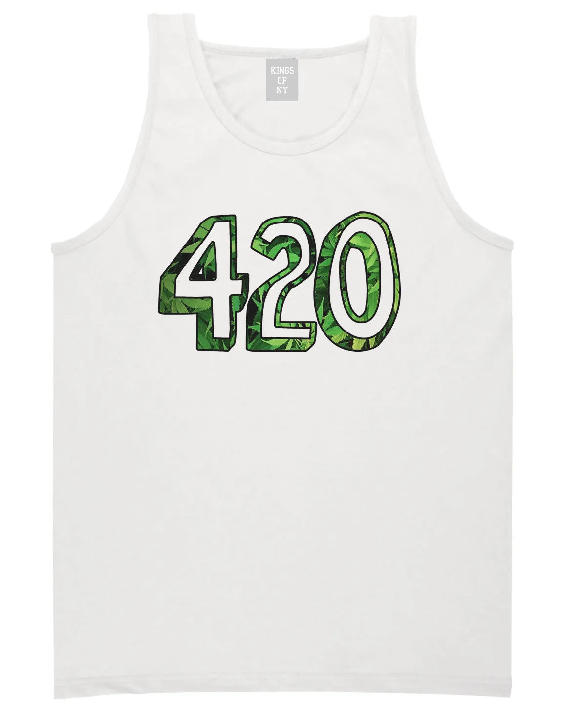 420 Weed Marijuana Print Tank Top