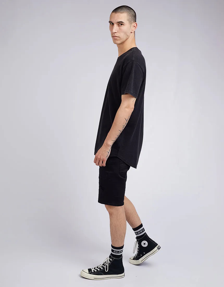 Acid Pique Tee Washed Black