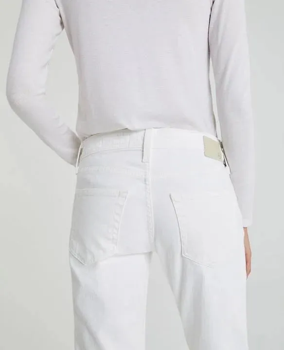 AG JEANS THE EX BOYFRIEND SLOUCHY SLIM IN CRISP WHITE