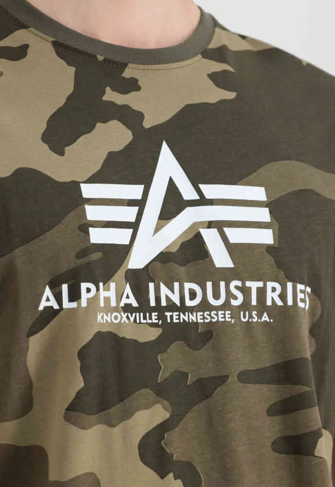 Alpha Industries Basic Camo T-Shirt, Olive