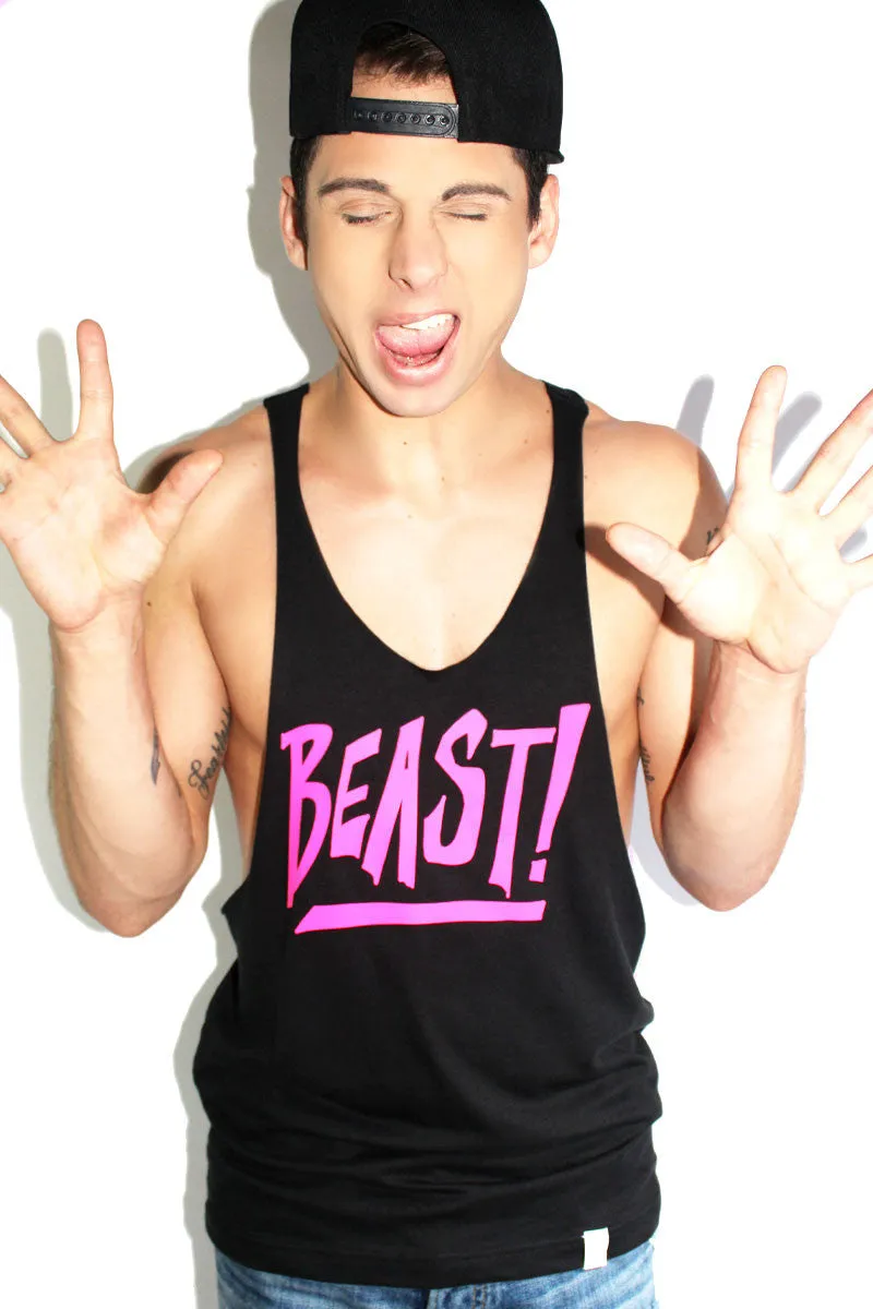 Beast String Tank-Black