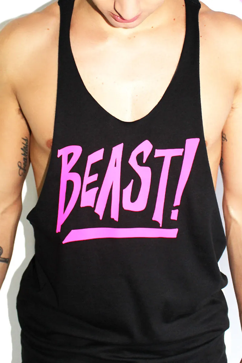 Beast String Tank-Black