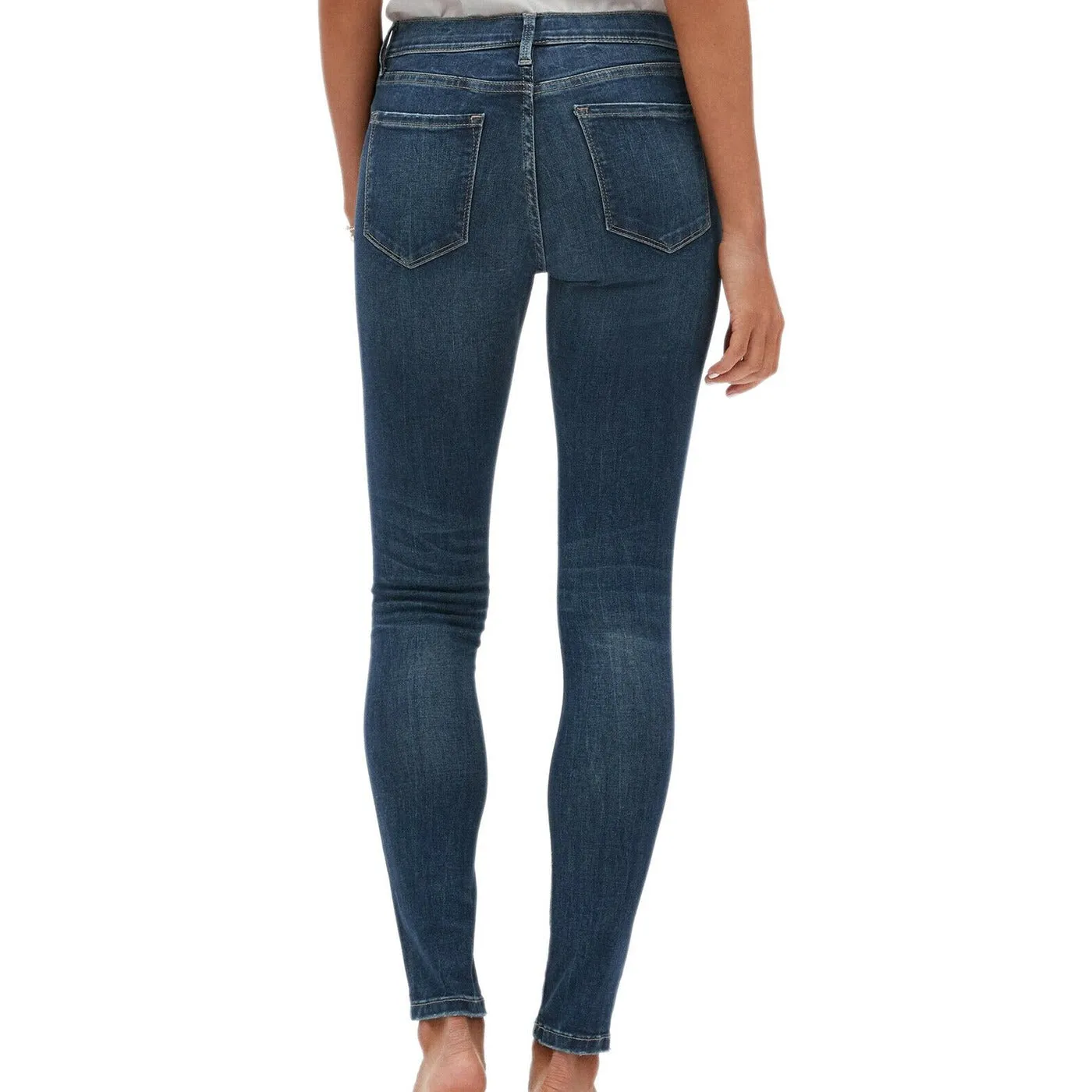 BR Skinny Destructed Mid Rise Jeans