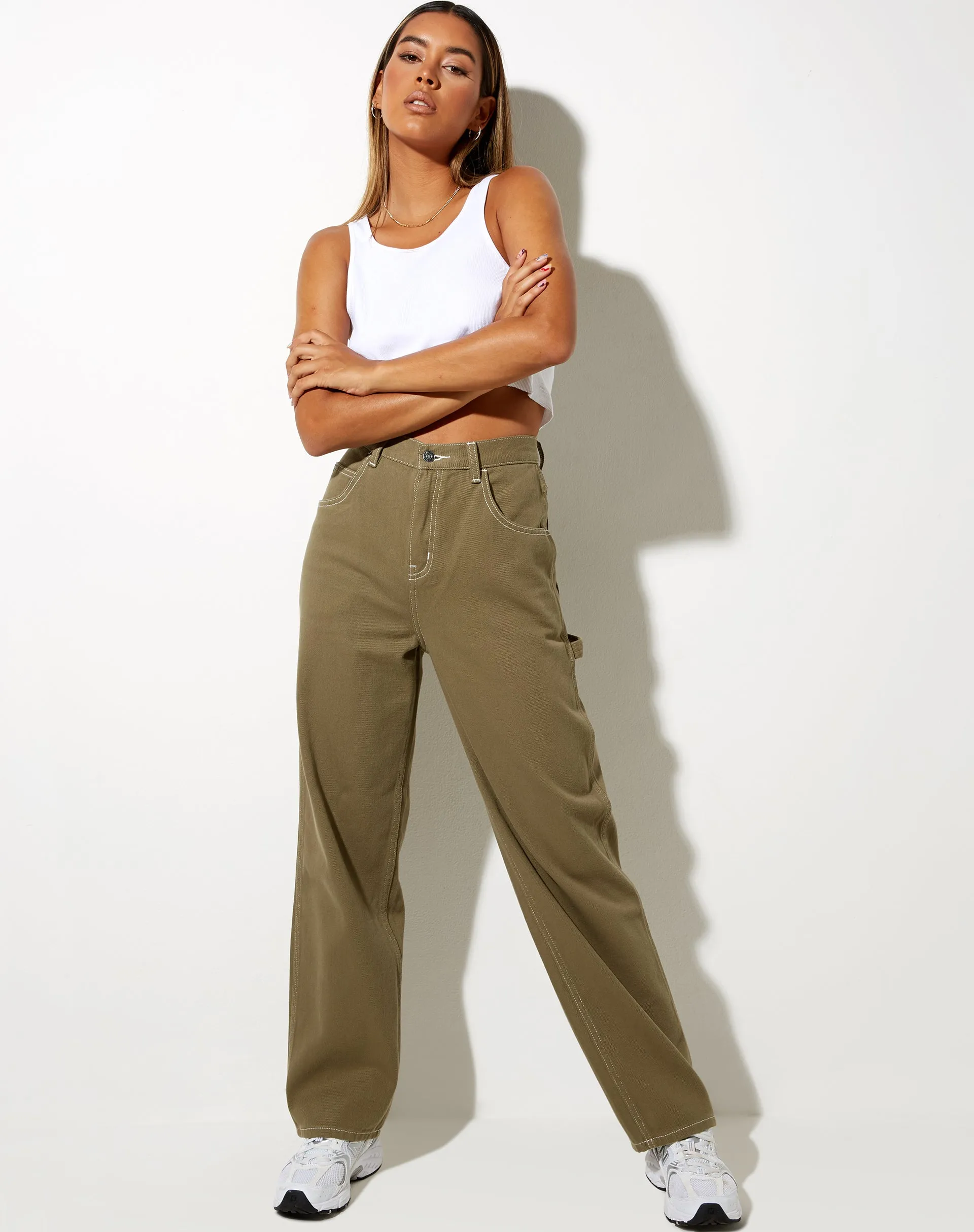 Carpenter Parallel Jeans in Khaki