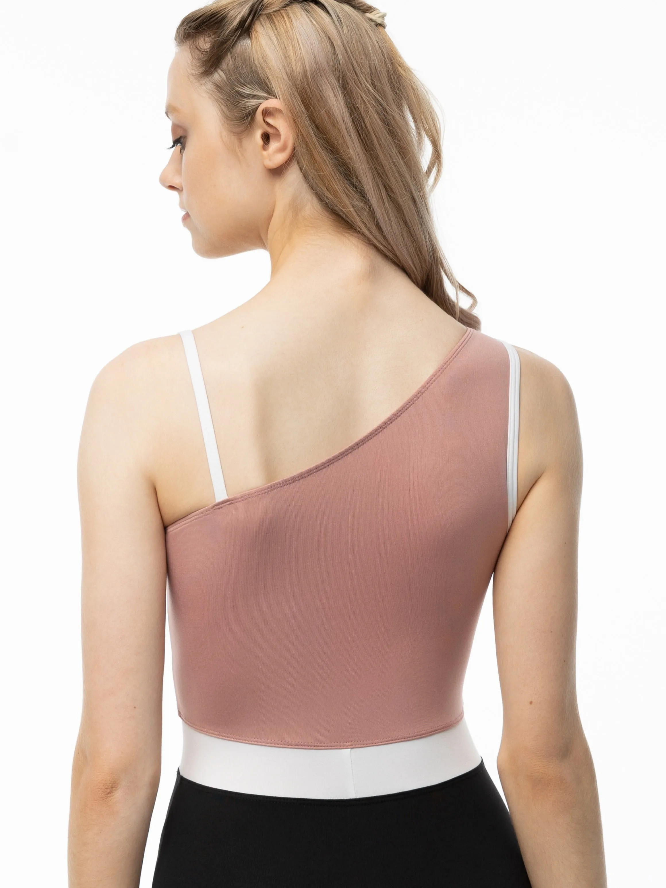 Chromatic One Shoulder Tank Leotard