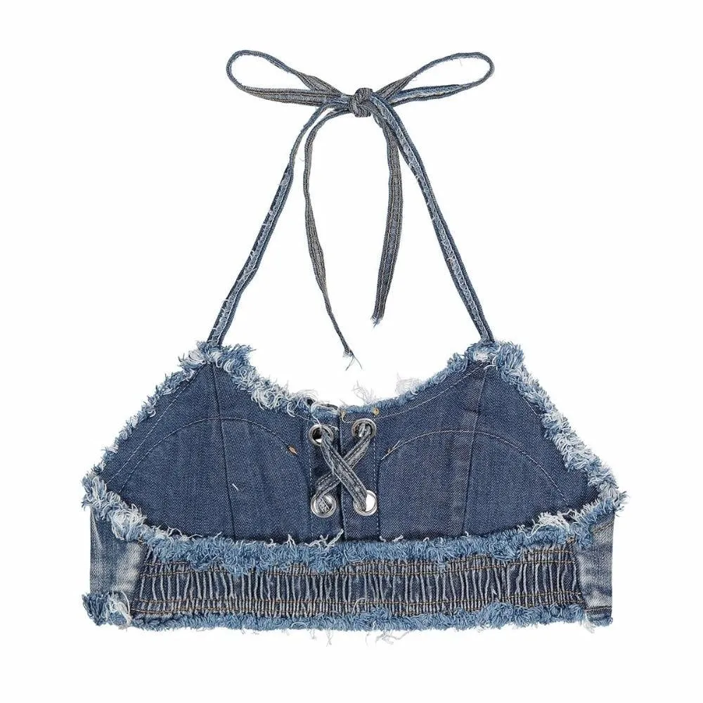 Stylish Denim Vixen Two-Piece Bikini Swimwear