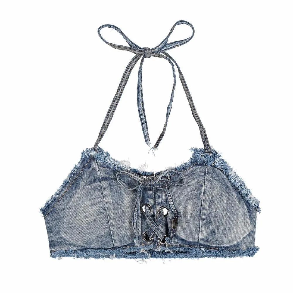 Stylish Denim Vixen Two-Piece Bikini Swimwear