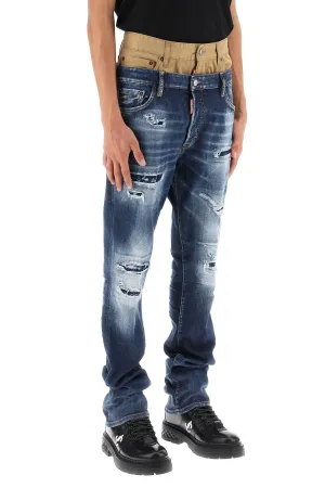 Dsquared2 Medium Ripped Wash Skinny Twin Pack Jeans