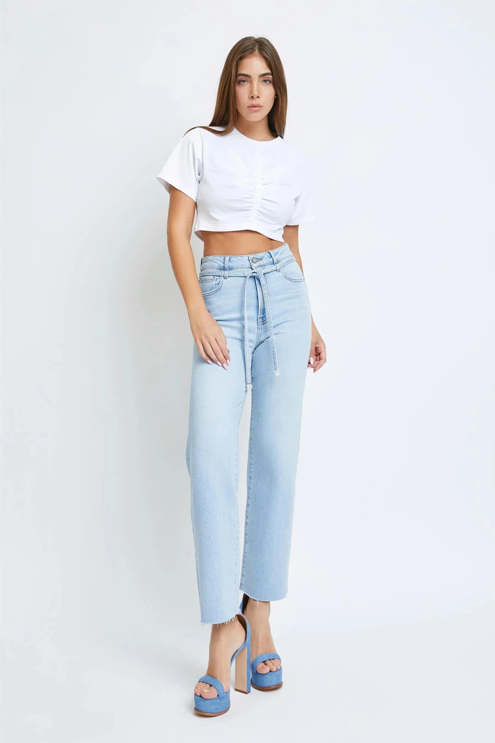 Ella Belted Hi Rise Jean