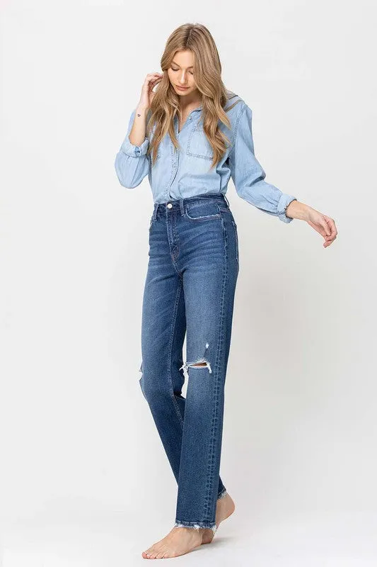 Flying Monkey Super High Rise Straight Leg Jeans