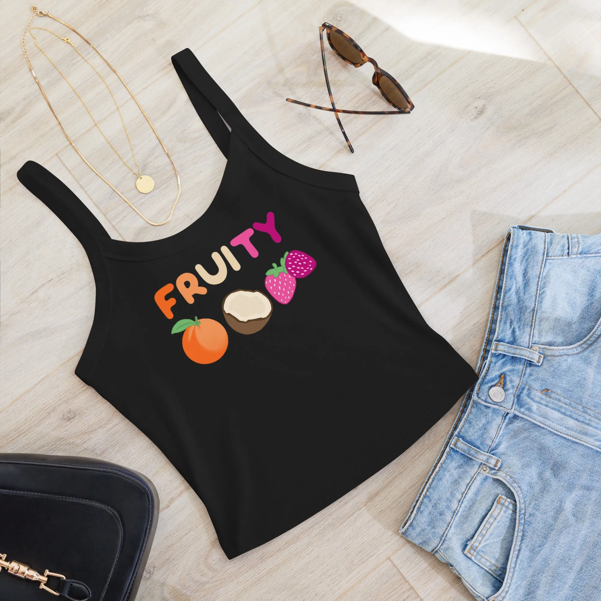 Fruity Lesbian Scoop Neck Tank Top