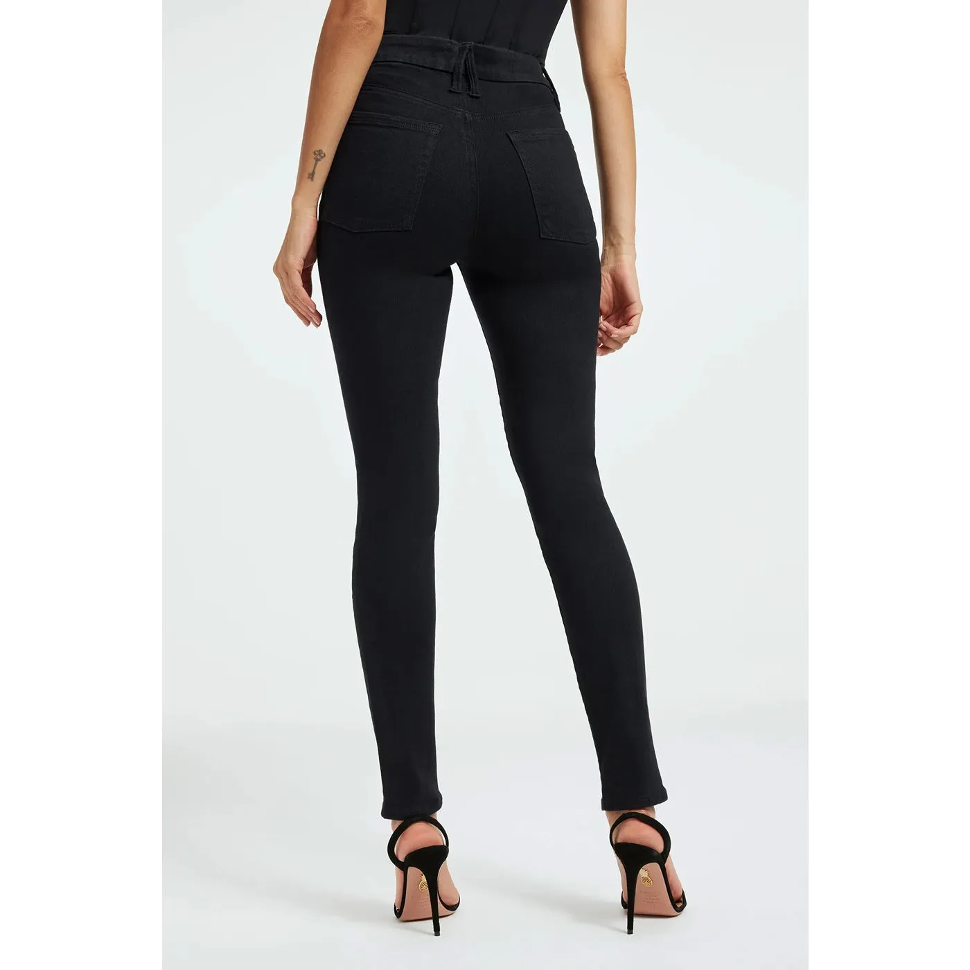 GA Power On Stretch Black Skinny Jeans