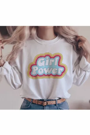 GIRL POWER GRAPHIC SWEATSHIRT