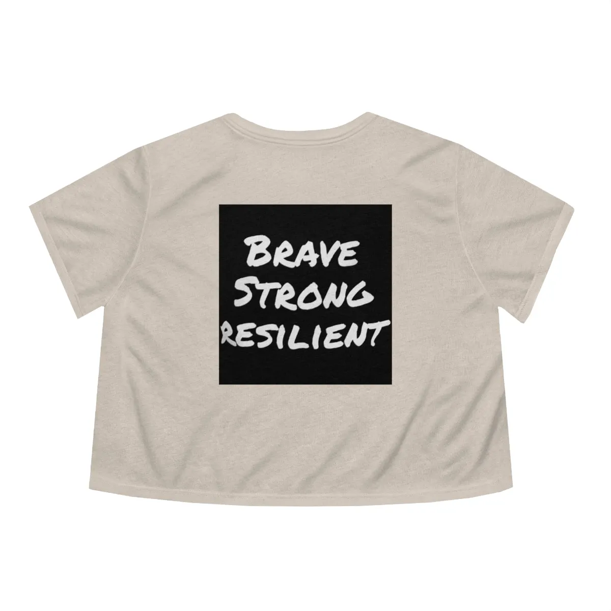 IIH Warrior - Brave -Strong -Resilient -Women's Flowy Cropped Tee