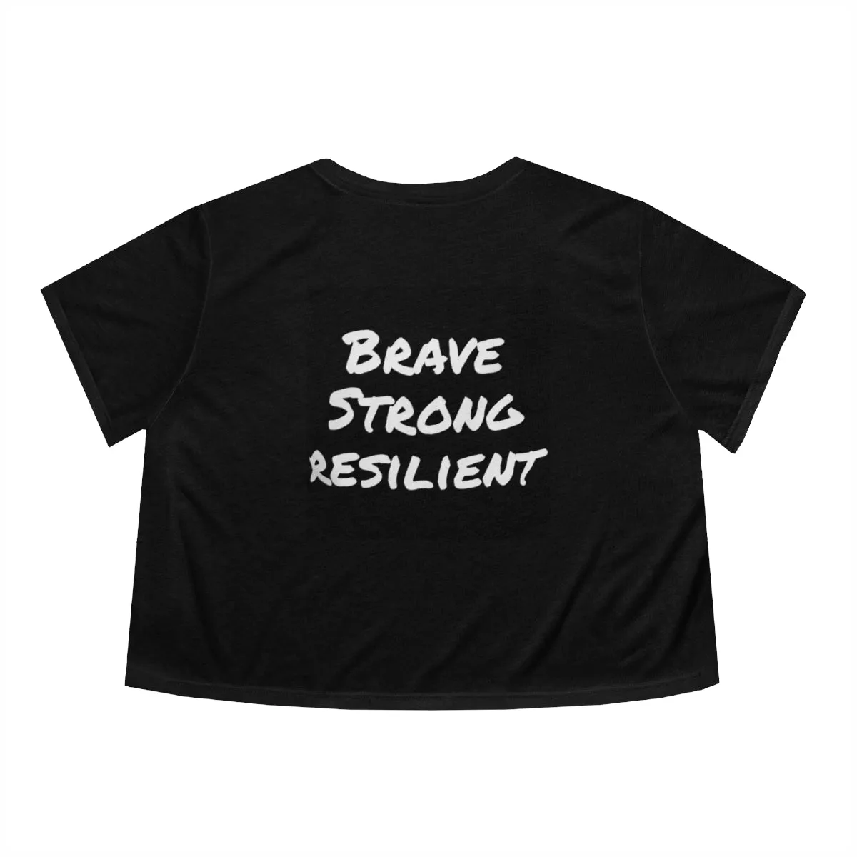 IIH Warrior - Brave -Strong -Resilient -Women's Flowy Cropped Tee