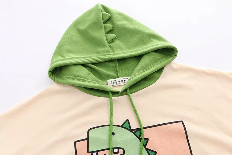 Japanese Hooded Dino Tee