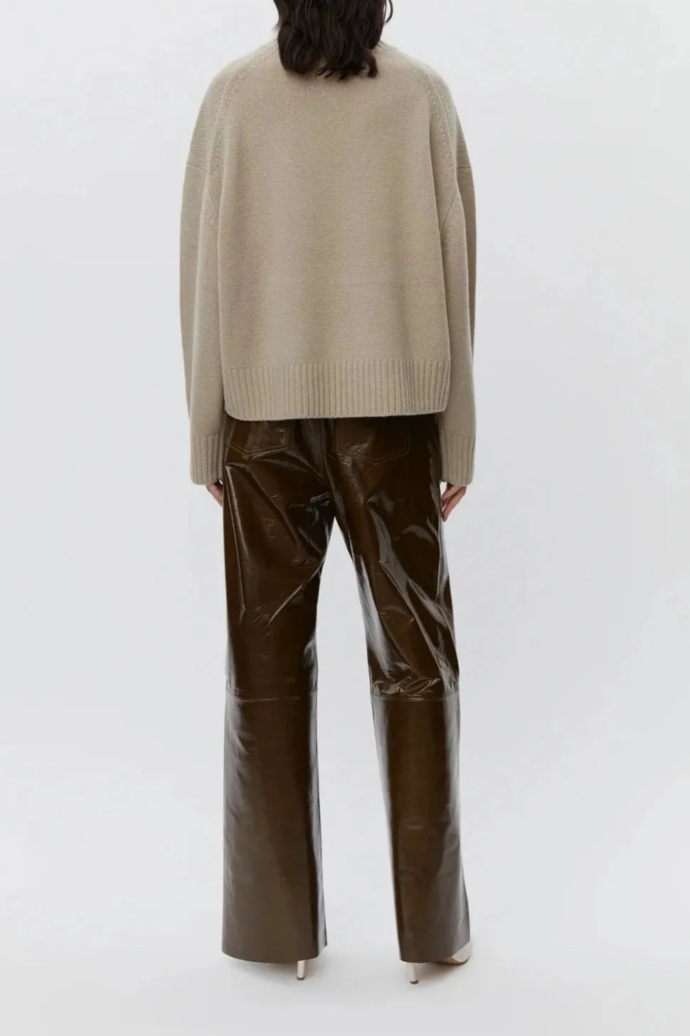 KENDRA SOFT LAMB KNIT| TAUPE MEL