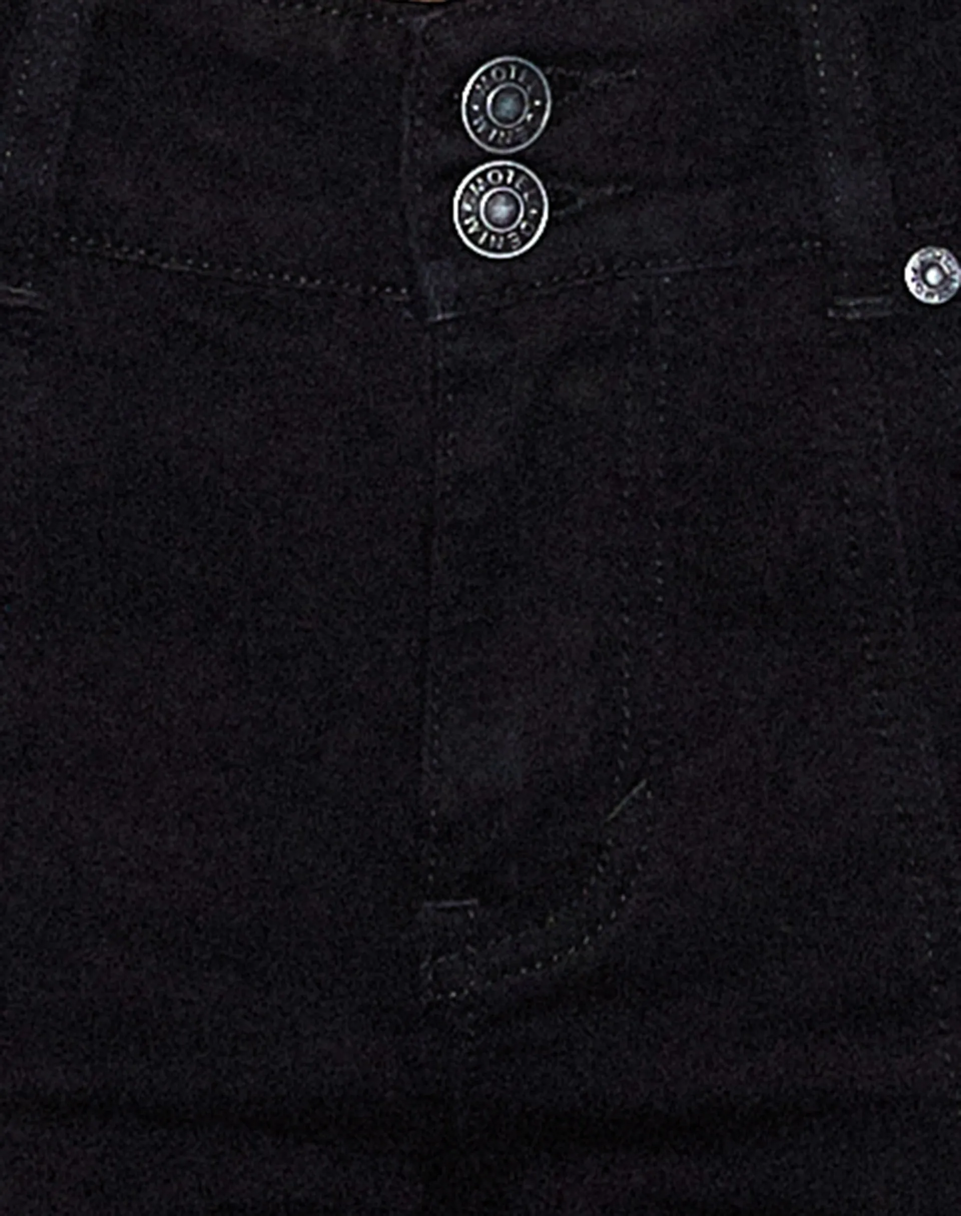 Low Rise Seam Jeans in Black