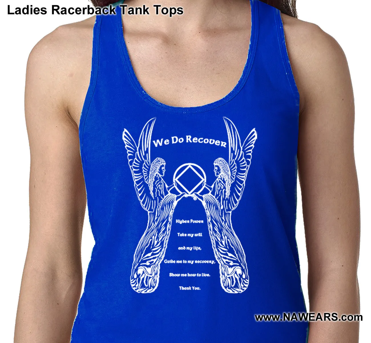 ltt- 3rd Step Angel Ladies Tank Tops