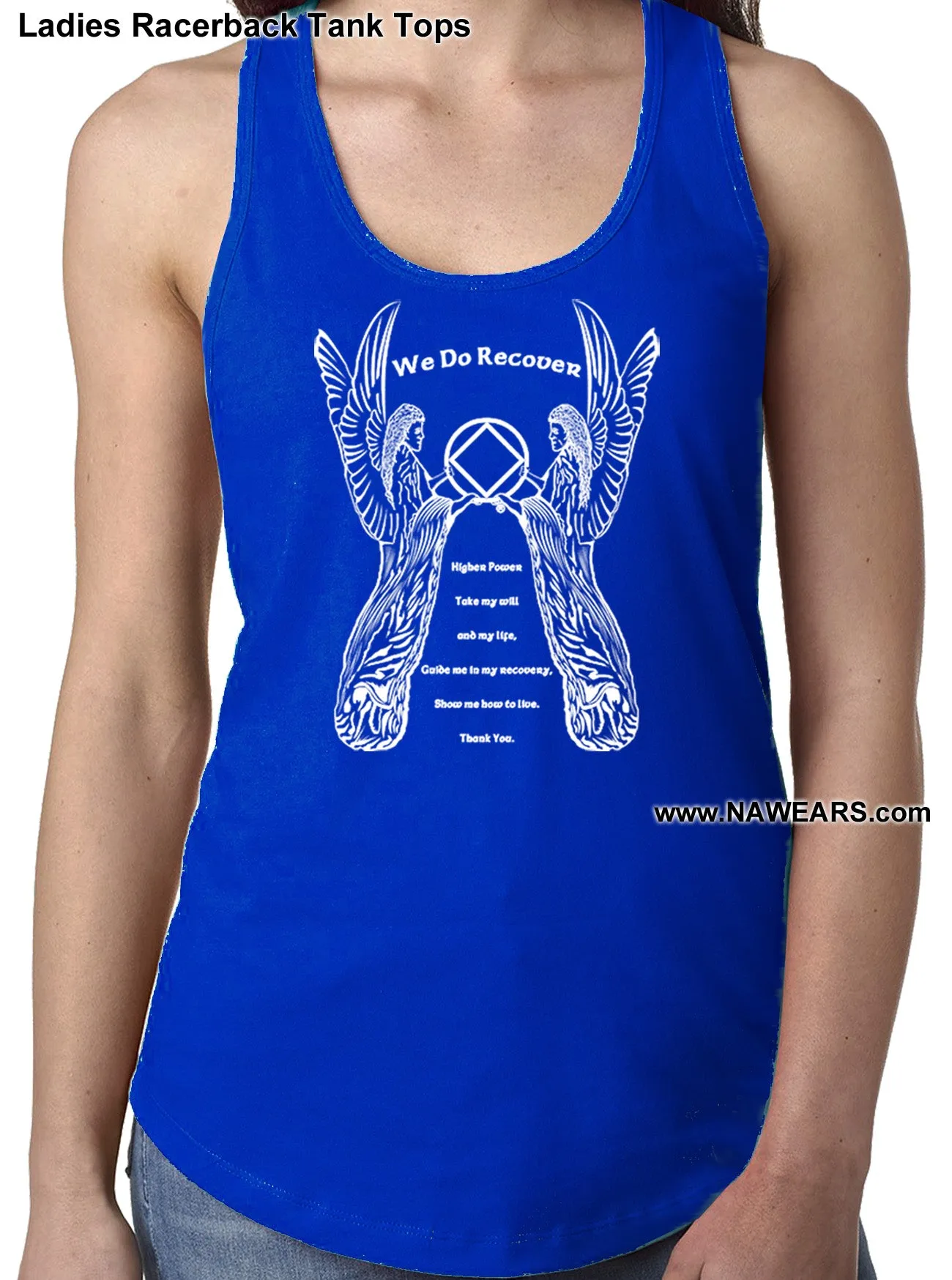 ltt- 3rd Step Angel Ladies Tank Tops