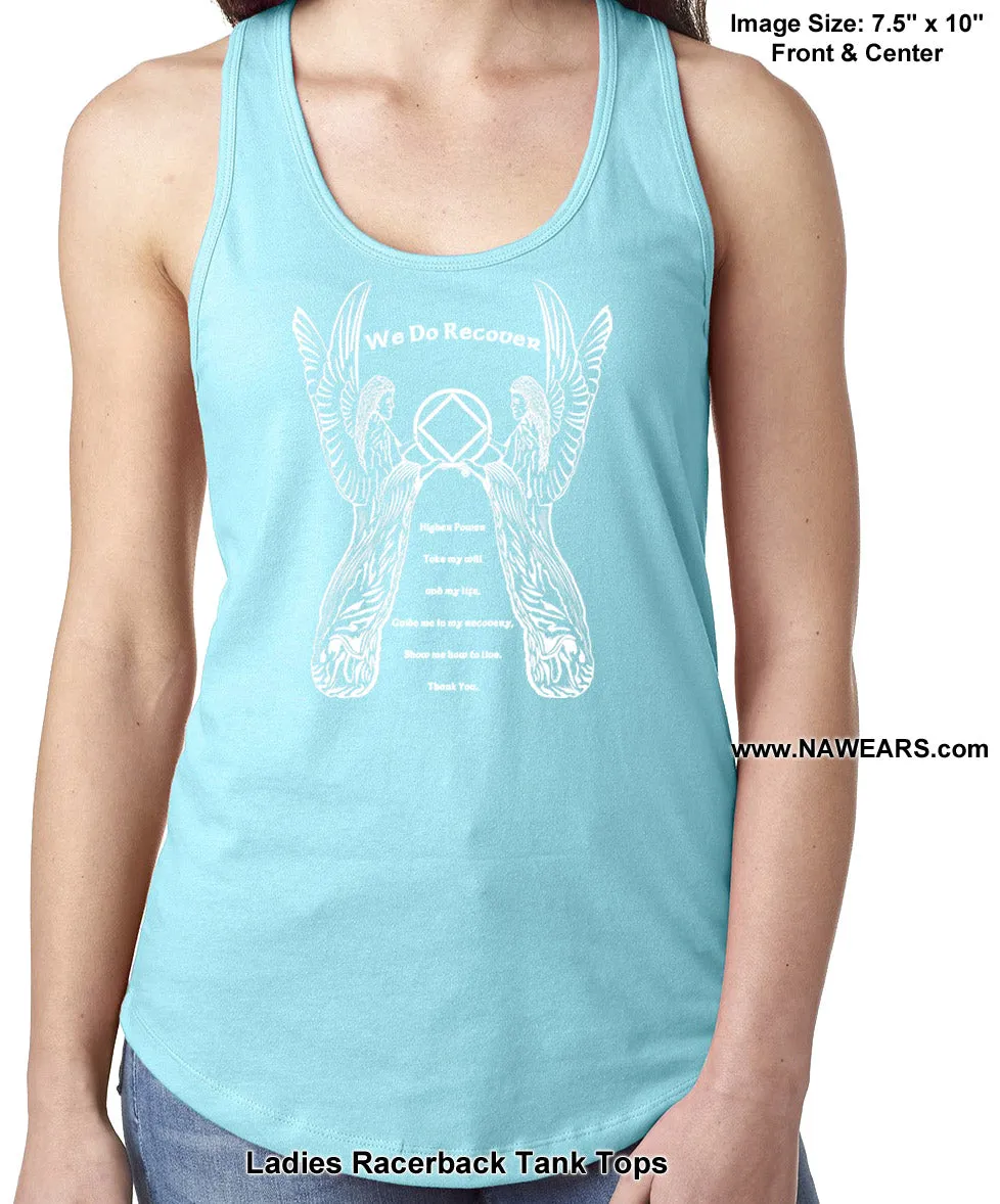 ltt- 3rd Step Angel Ladies Tank Tops