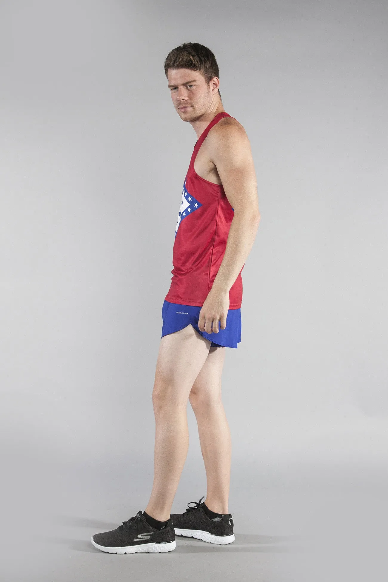 Men's Competitor Lite Printed Singlet [A-B] - Arkansas