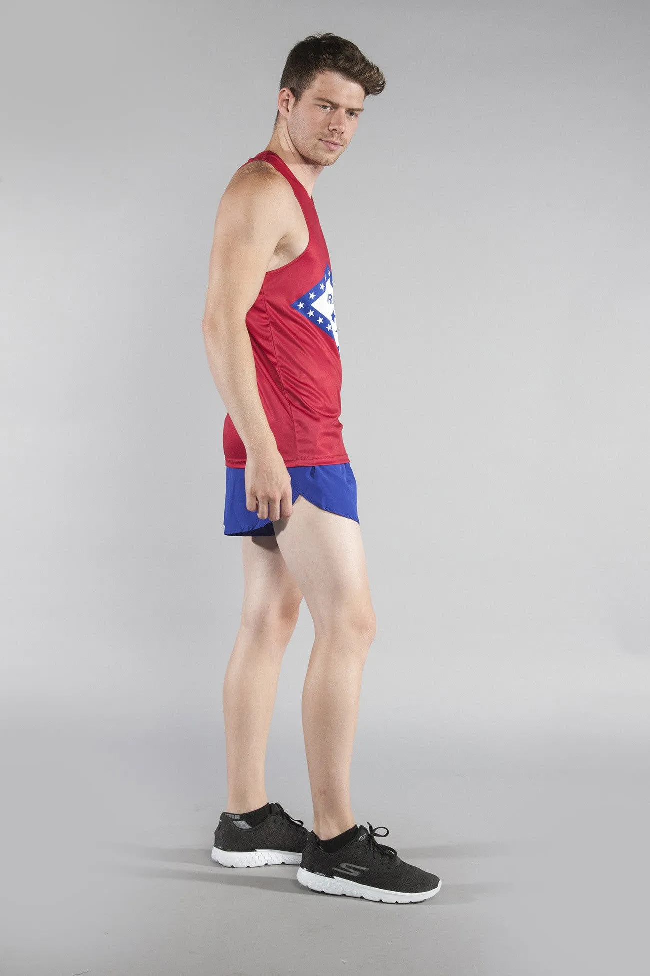 Men's Competitor Lite Printed Singlet [A-B] - Arkansas