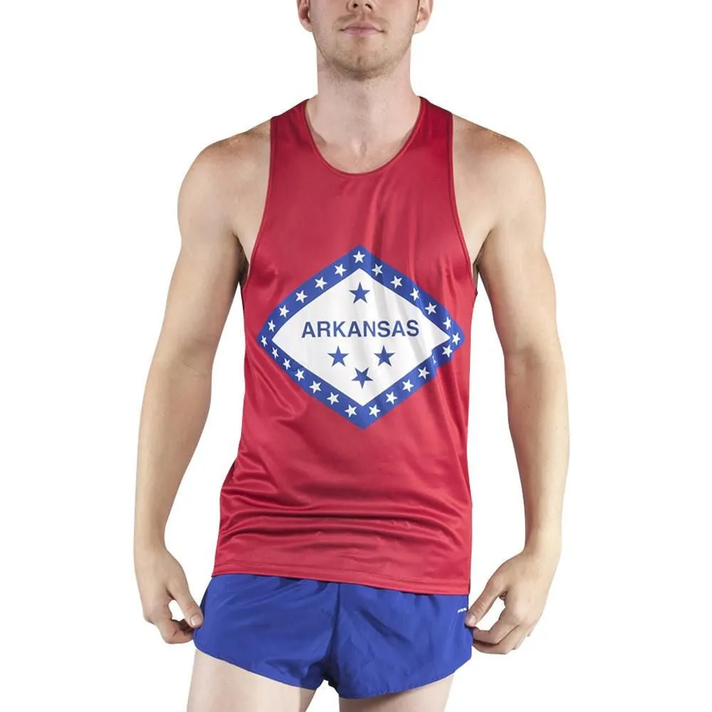 Men's Competitor Lite Printed Singlet [A-B] - Arkansas