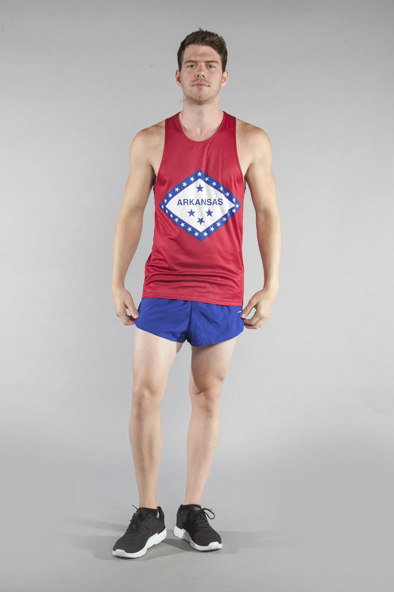 Men's Competitor Lite Printed Singlet [A-B] - Arkansas