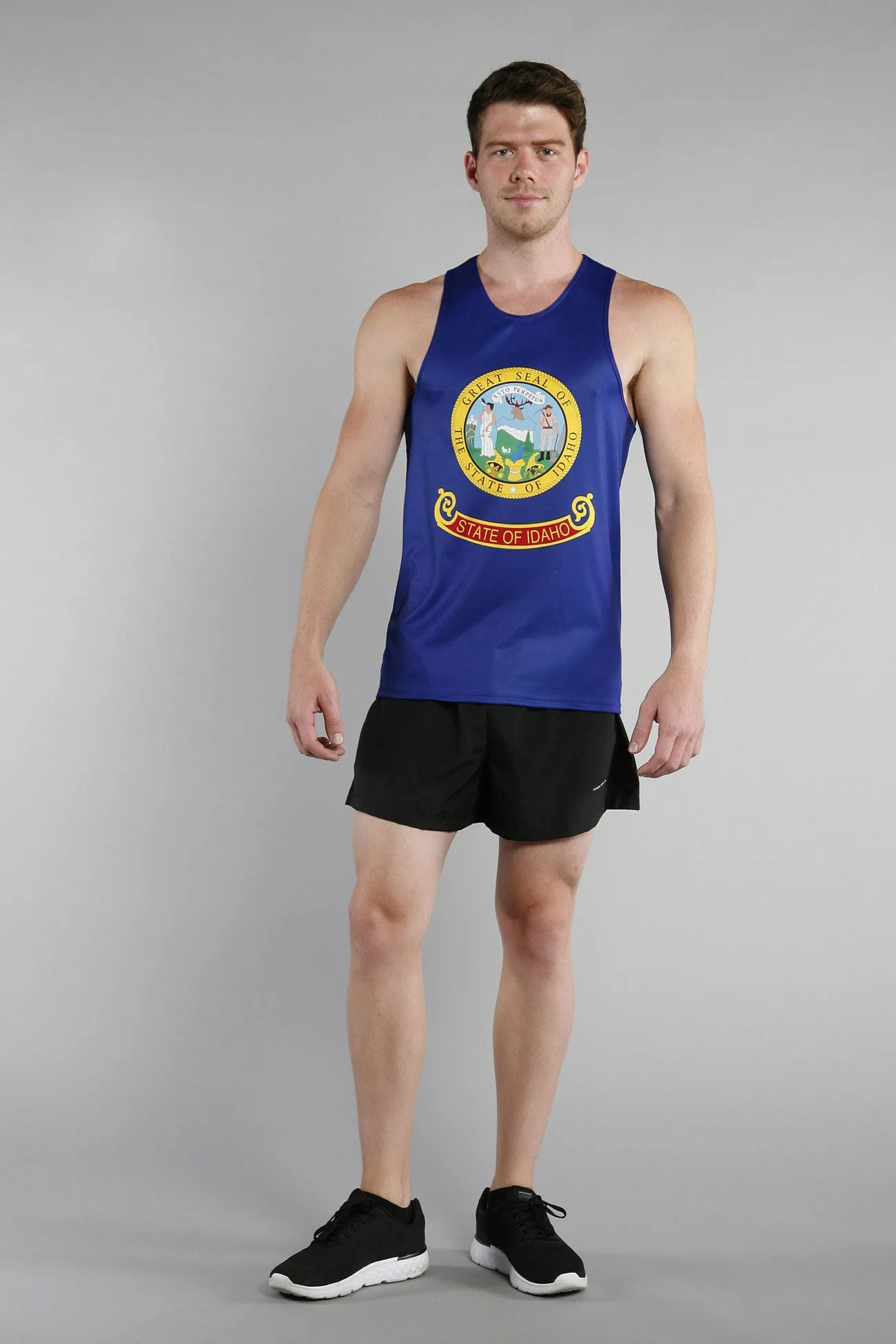 Men's Competitor Lite Printed Singlet [G-I] - Idaho