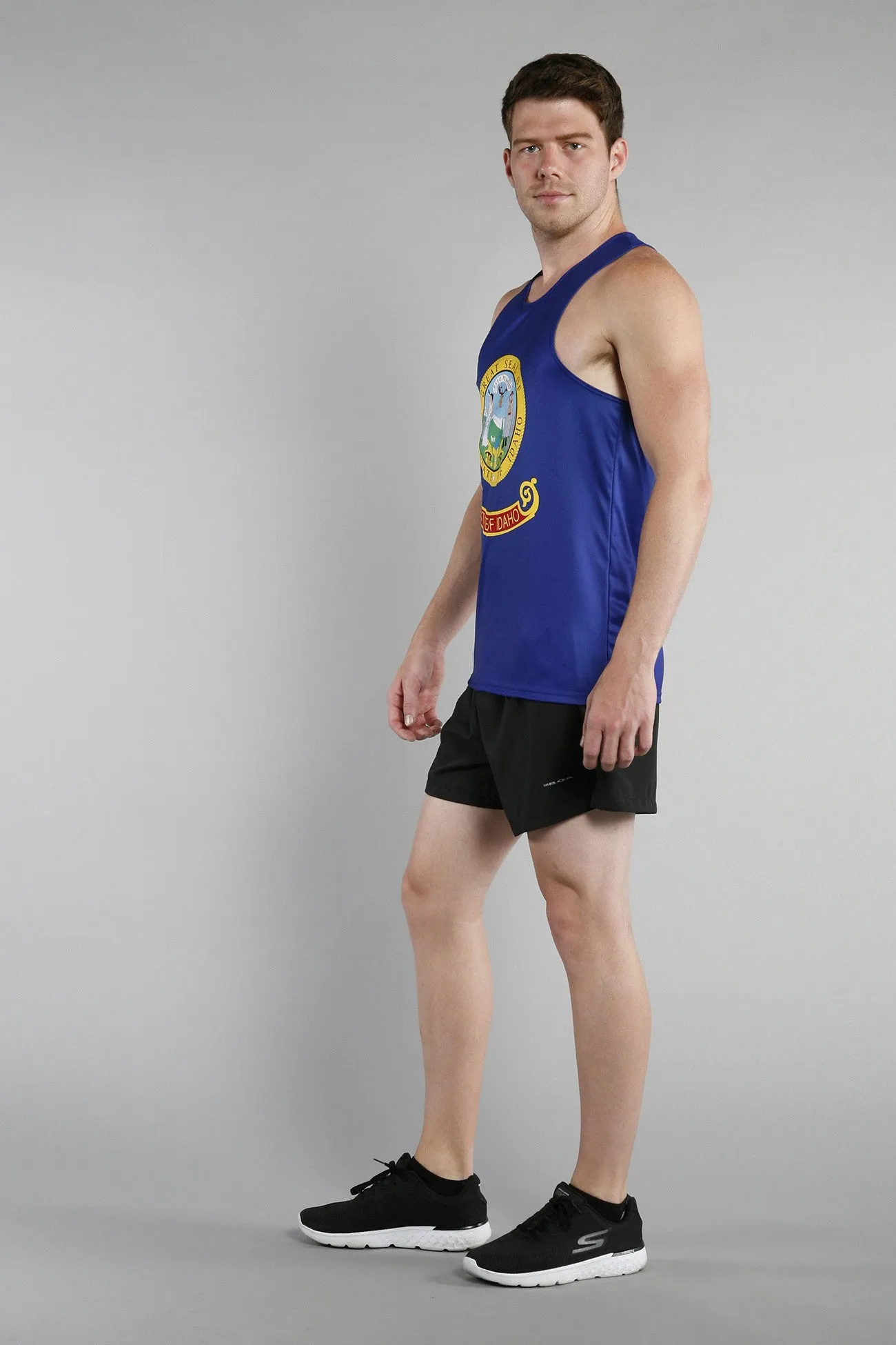 Men's Competitor Lite Printed Singlet [G-I] - Idaho