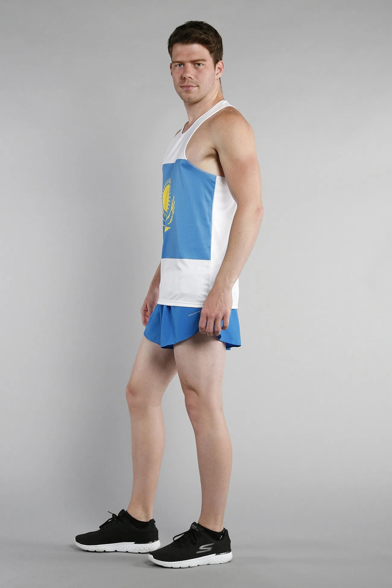 Men's Competitor Lite Printed Singlet [J-L] - Kazakhstan