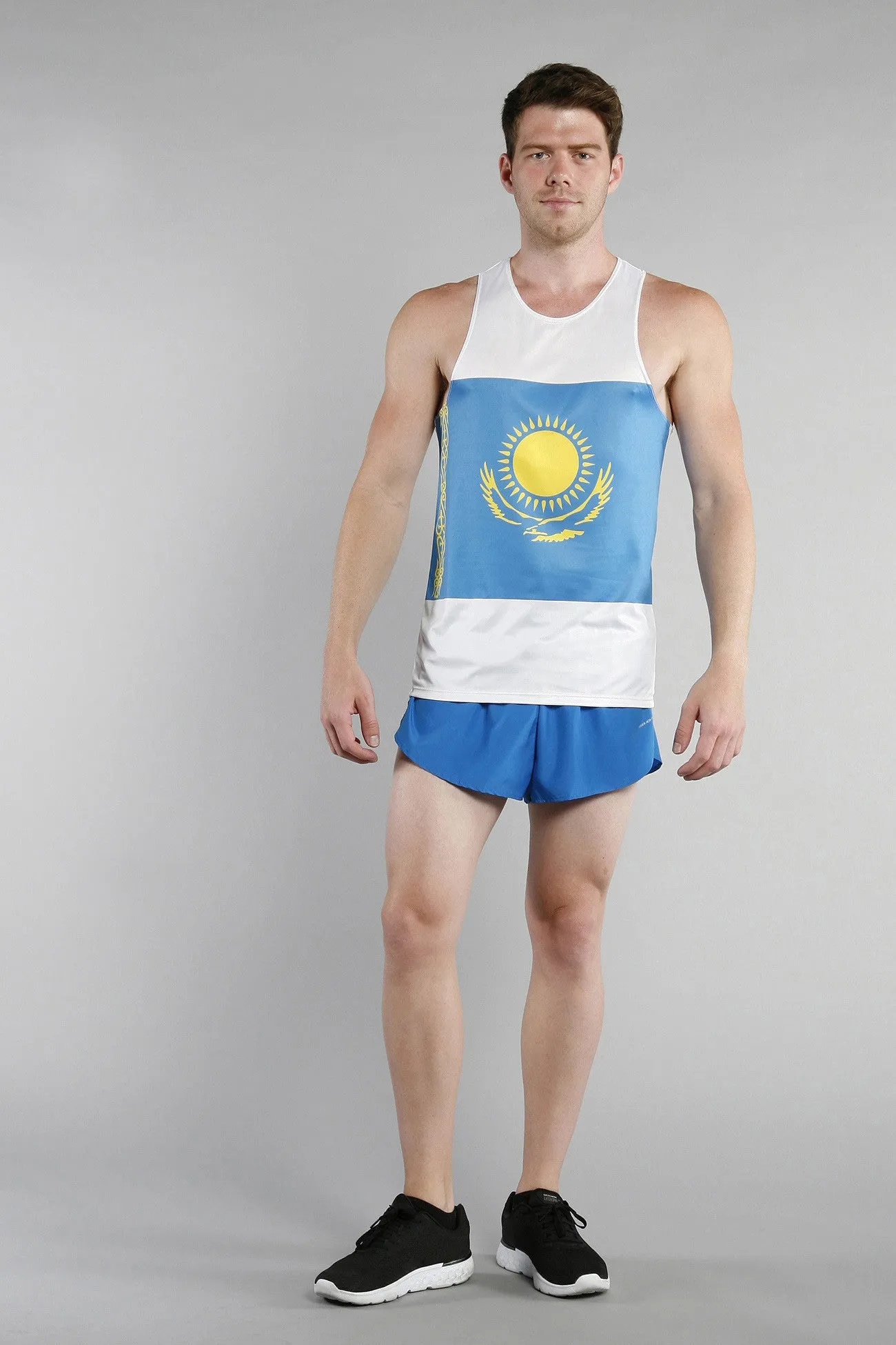 Men's Competitor Lite Printed Singlet [J-L] - Kazakhstan