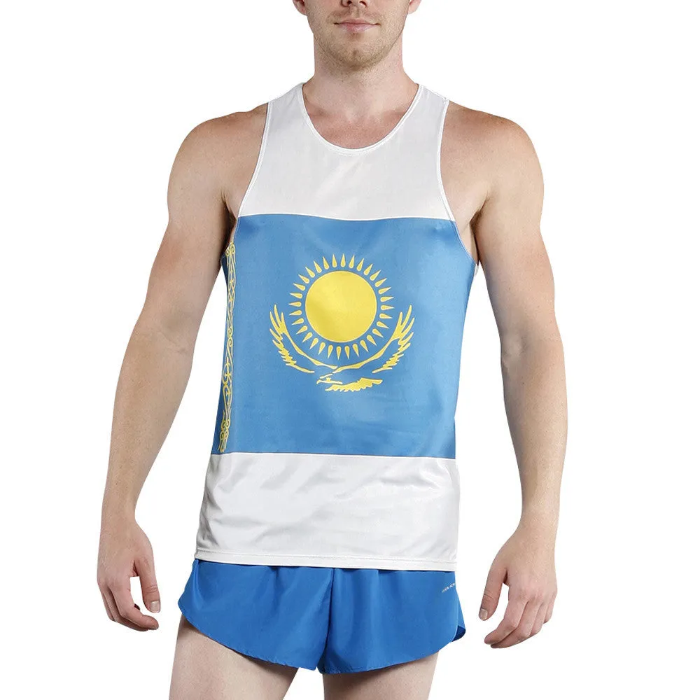 Men's Competitor Lite Printed Singlet [J-L] - Kazakhstan