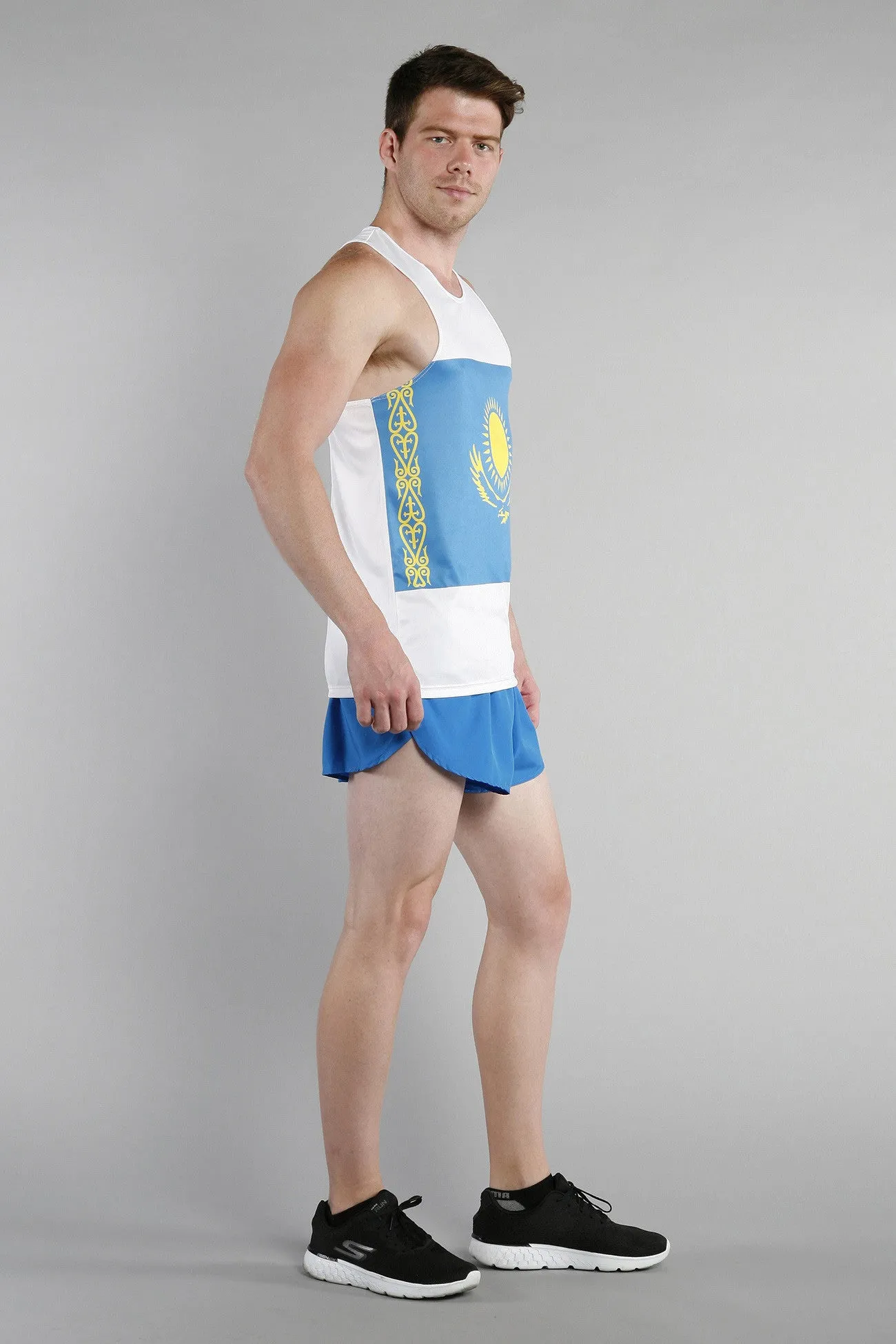 Men's Competitor Lite Printed Singlet [J-L] - Kazakhstan