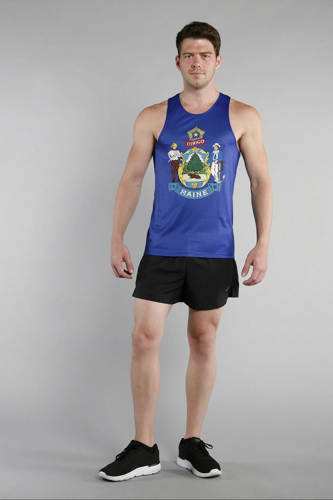 Men's Competitor Lite Printed Singlet [M] - Maine