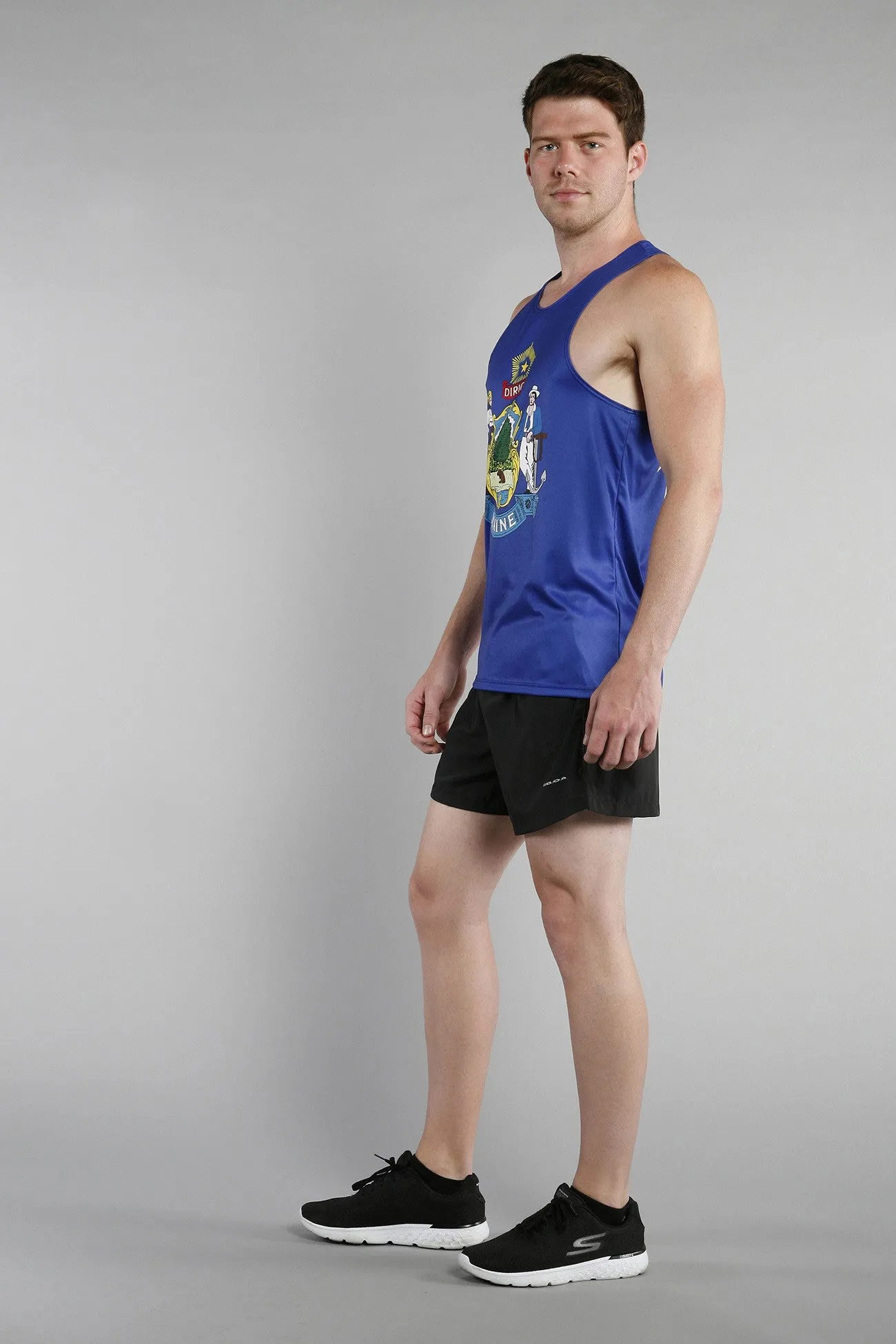 Men's Competitor Lite Printed Singlet [M] - Maine