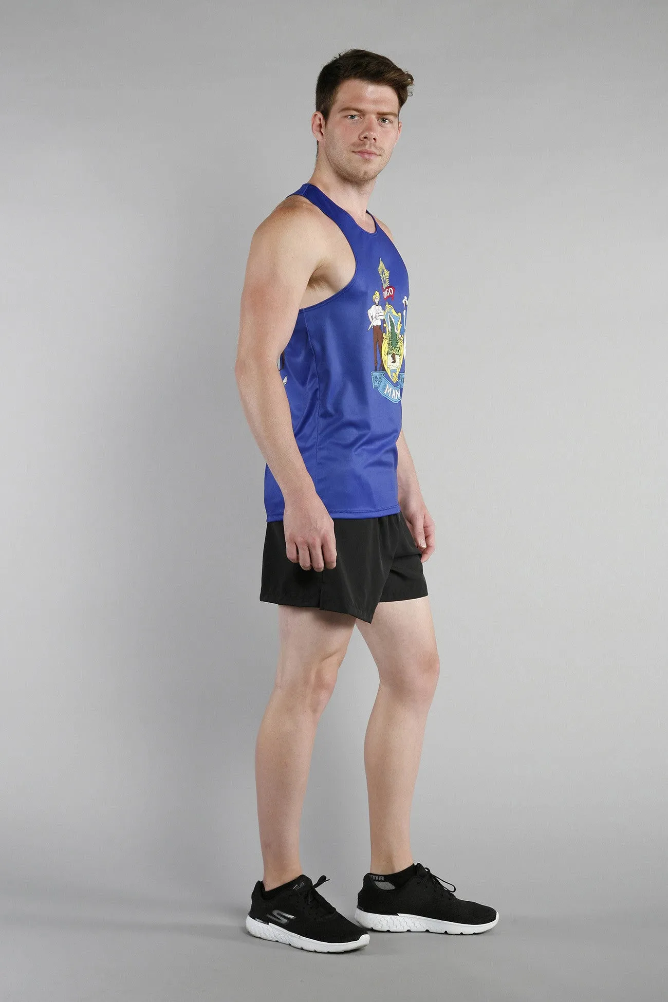 Men's Competitor Lite Printed Singlet [M] - Maine