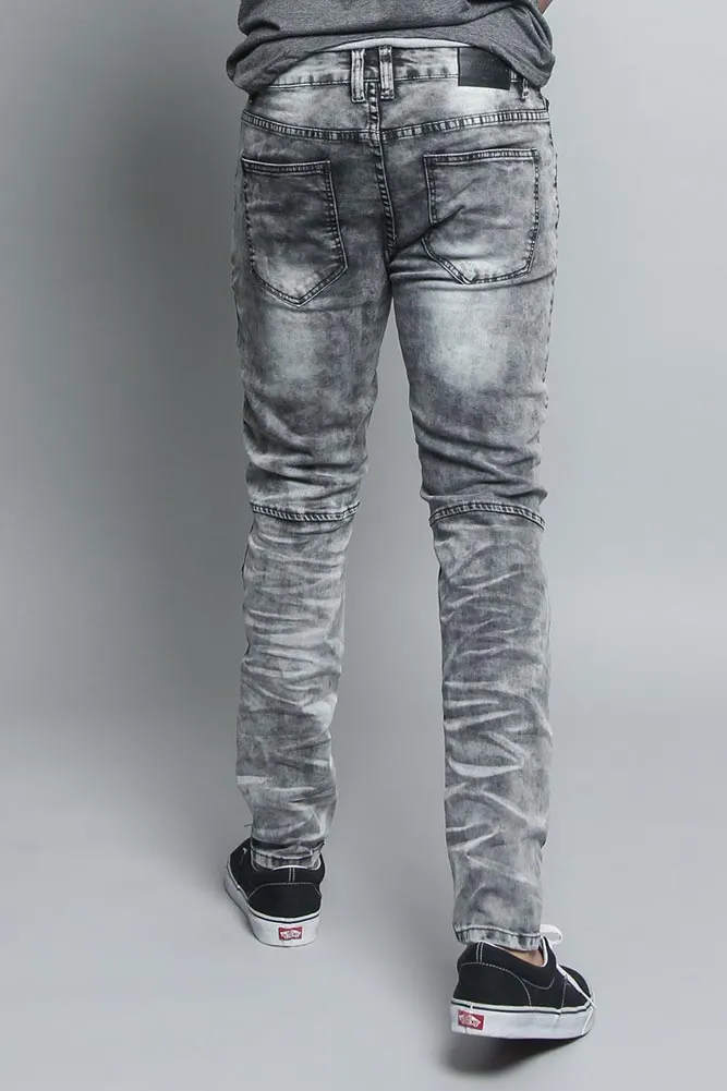 Moto Biker Denim Jeans