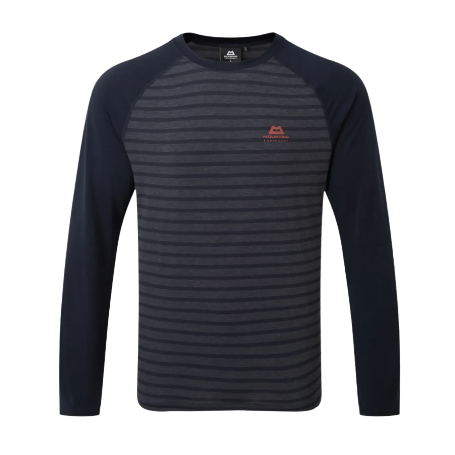 Mountain Equipment Men's Redline Long Sleeve Tee - Cosmos Stripe/Cosmos