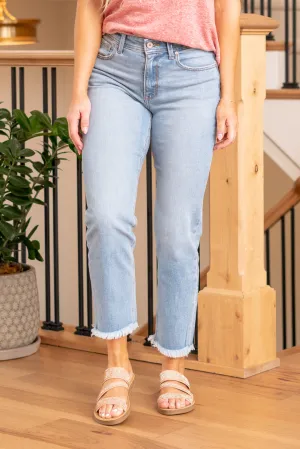 Nancy High Rise Slim Straight Leg