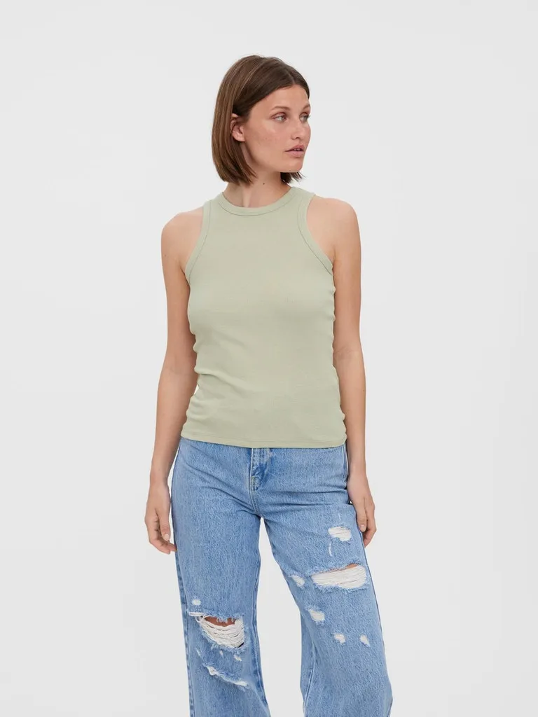 Natasha Sleeveless Cotton Tank Top