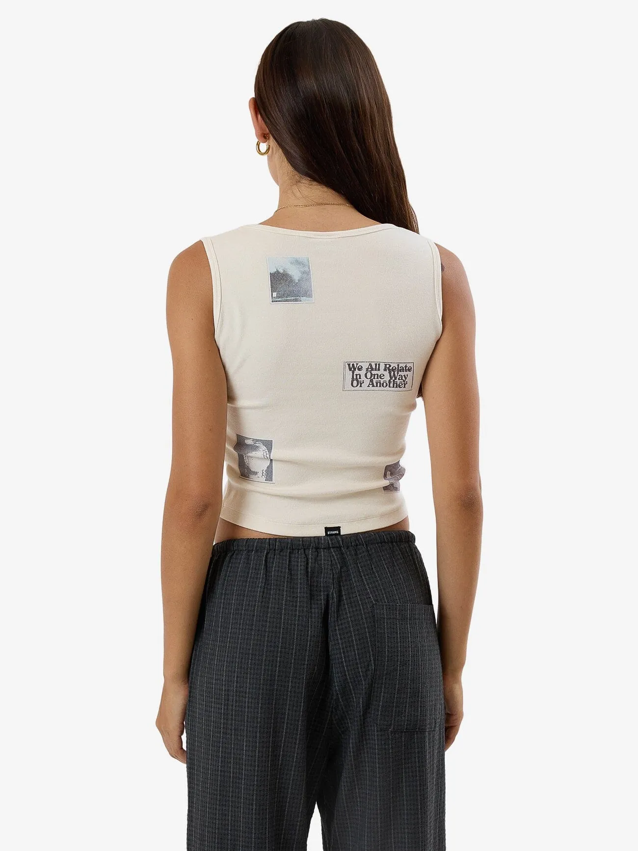 One Way Or Another Y2K Tank - Heritage White