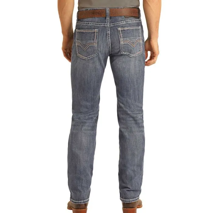 Panhandle Slim Men's Rock and Roll Vintage Revolver Straight Jeans