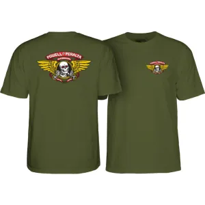 Powell Peralta Winged Ripper T-shirt - Military Green