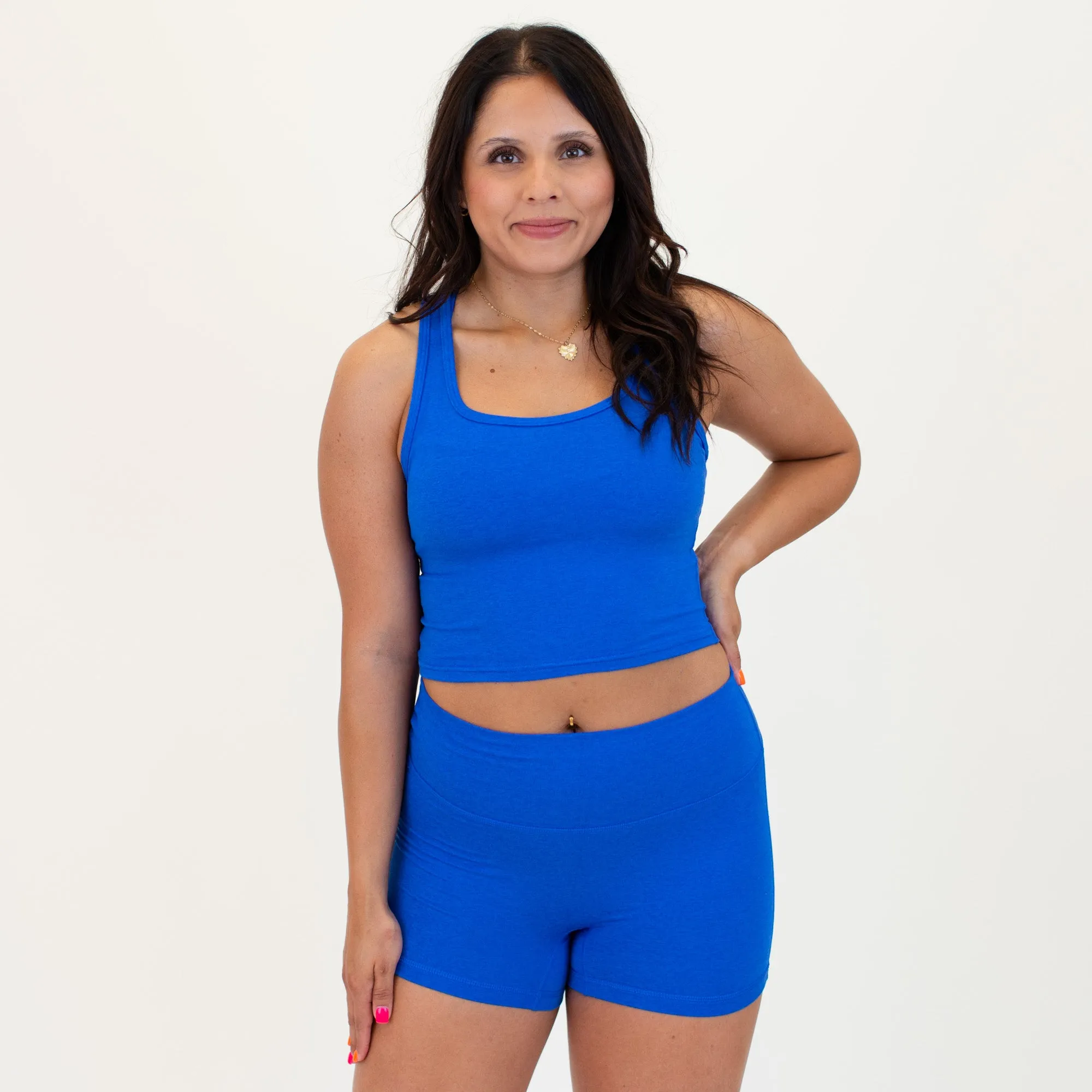 Racerback Crop Tank - Fitted