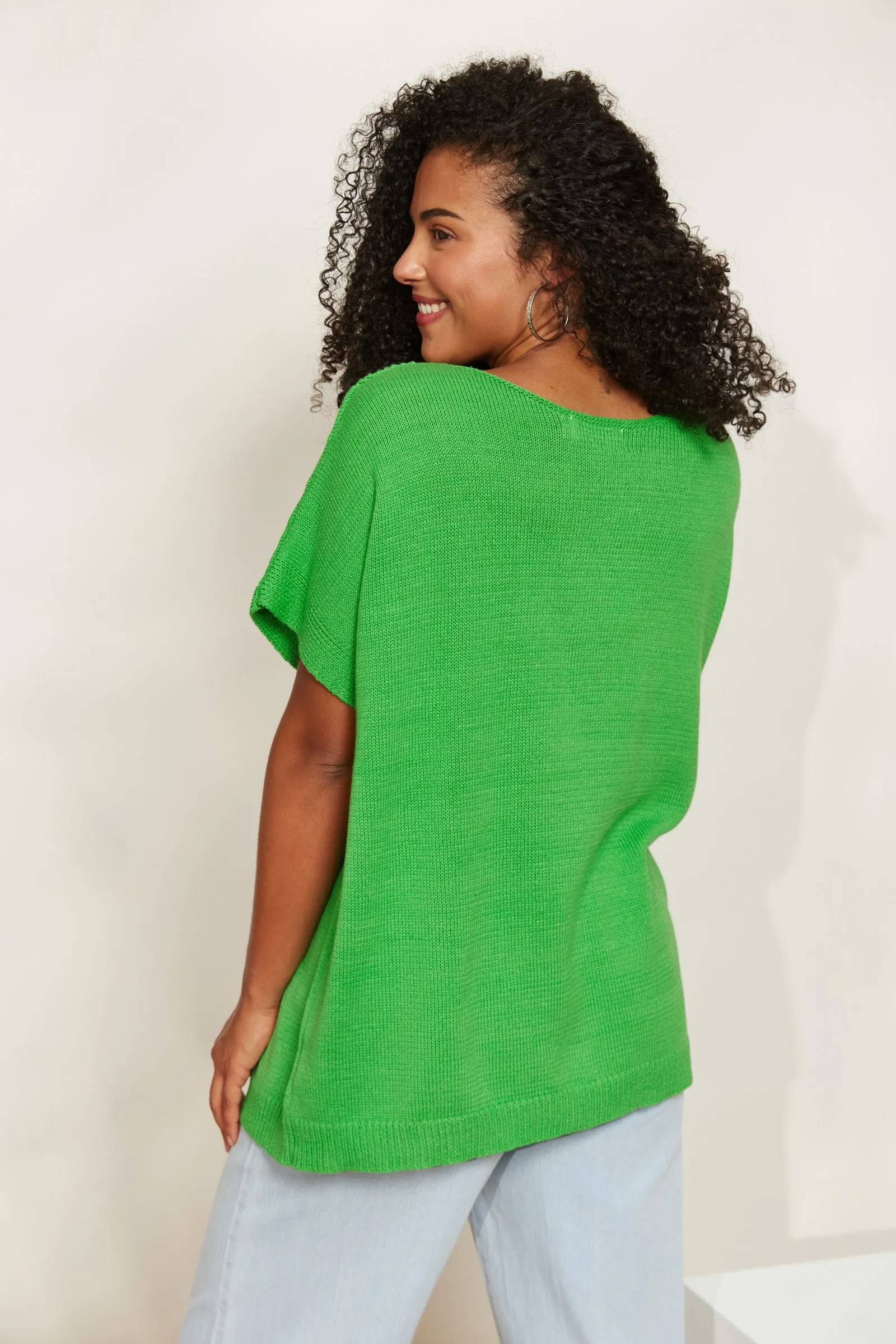 SALE - La Sable Knit Top - Emerald