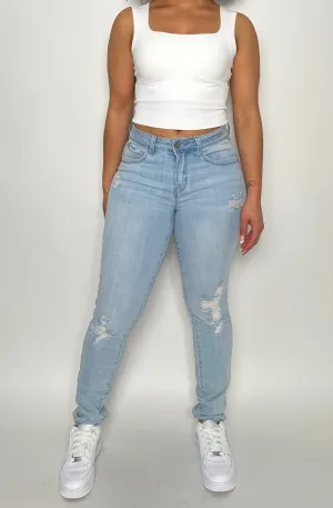 Snatched Mid-Rise Skinny Jeans