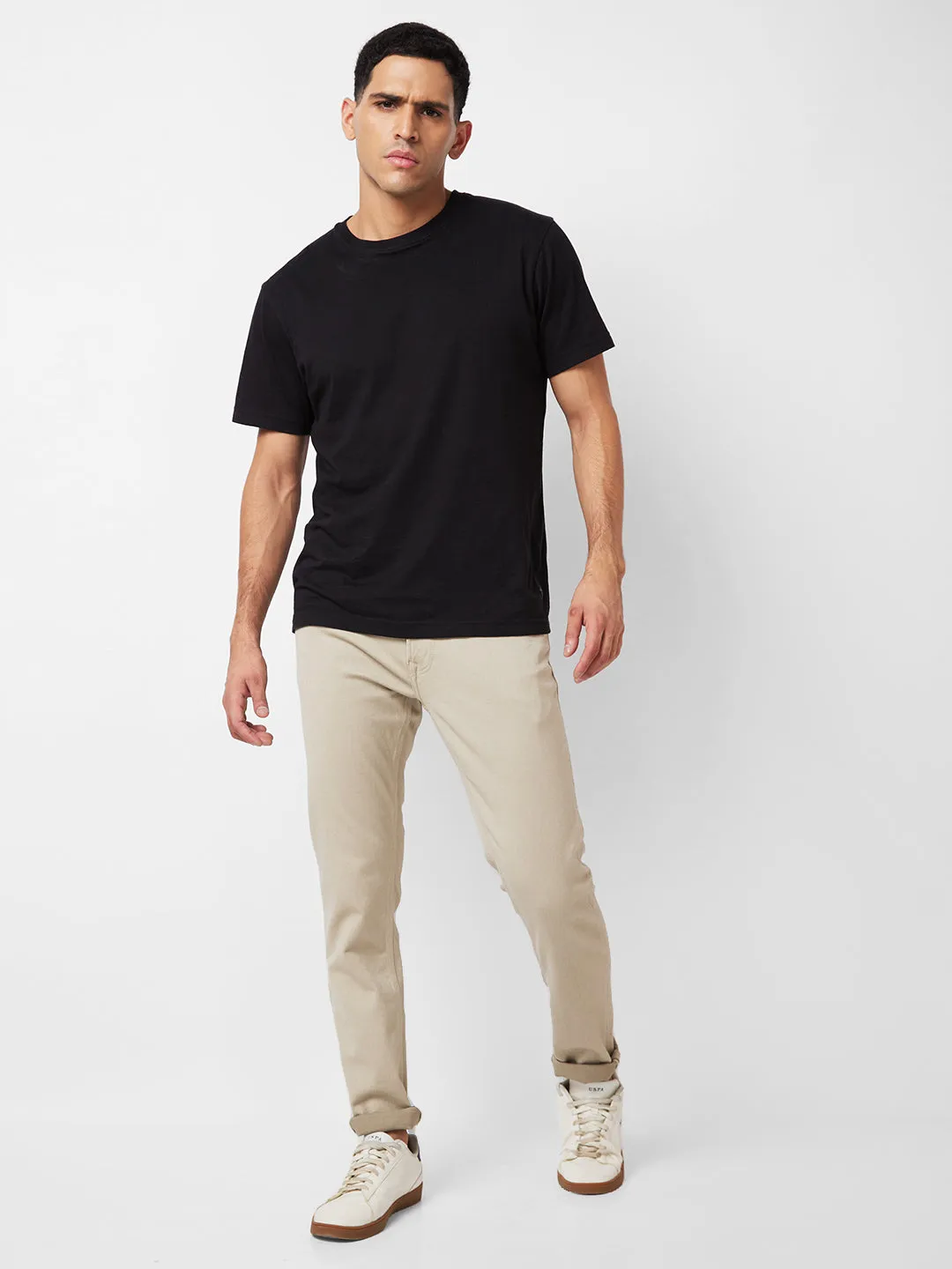 Spykar Low Rise Skinny Fit Grey Jeans For Men