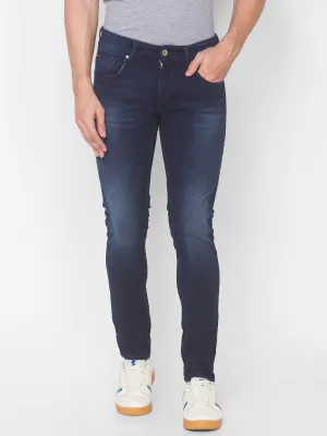 Spykar Men Indigo Cotton Jeans (Super Skinny)